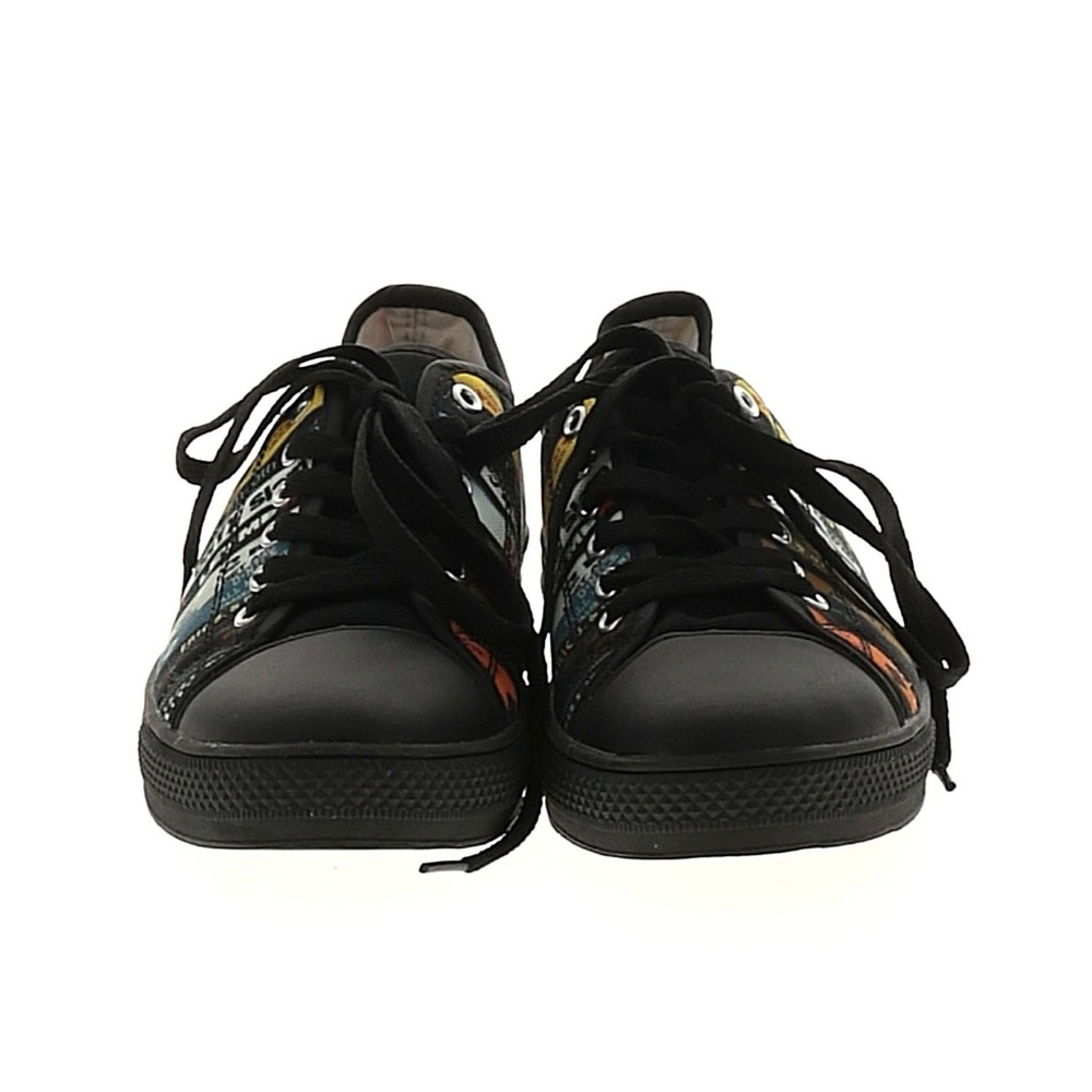 🔜 
Black Sneakers with Colorful Music Print - Picture 2 of 2